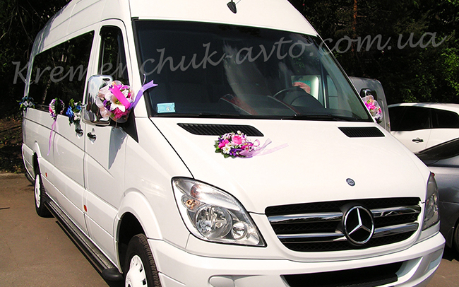 Аренда Микроавтобус Mercedes Sprinter на свадьбу Кременчуг